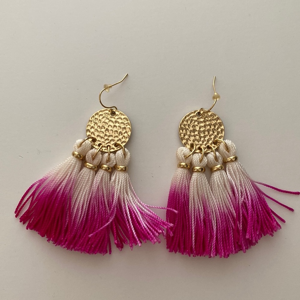 Lilly Pulitzer ombré tassel earrings